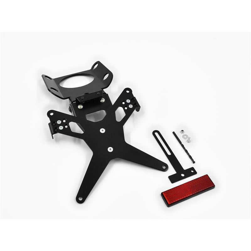 Staffa Targa Posteriore Regolabile Per Zontes G1 125, ZT125U, ZT 310X E ZT310R – CNC In Alluminio, Inclinazione Regolabile E Look Racing (Rosso)