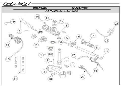 KIT CUSCINETTI STERZO EVO/GP-2 (4)