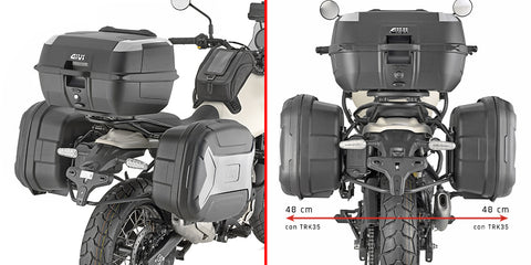 SUPPORTI LATERALI VALIGIE GIVI MONOKEY PER ROYAL ENFIELD HIMALAYAN 450