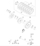 DISCO FRIZIONE ACCIAIO 1,5 MM KTM SX/EXC 125/150/200 99/18