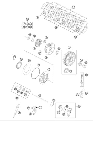 DISCO FRIZIONE INTERMEDIO 1,4 MM KTM EXC/SX 02/25