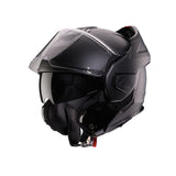 CASCO CABERG TRIP MATT BLACK CON MENTONIERA REVERSIBILE