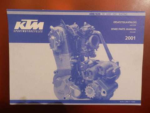 Manuali spaccati motore KTM 400/520 EXC