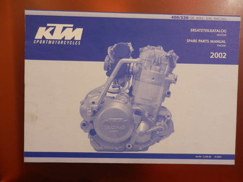 Manuali spaccati motore KTM 400/520 EXC