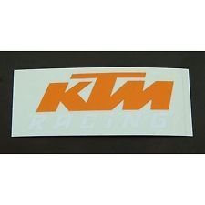 Sticker logo KTM orange/white